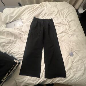 Abercrombie Low rise Black Wide-Leg Trousers